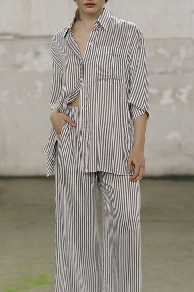 IVA RYCH Gestreifte Bluse mit kurzen Ärmeln I Deadstock von IVA RYCH