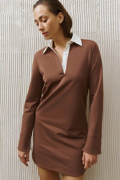 IVA RYCH Mini-Polokleid mit Kragen I Deadstock von IVA RYCH