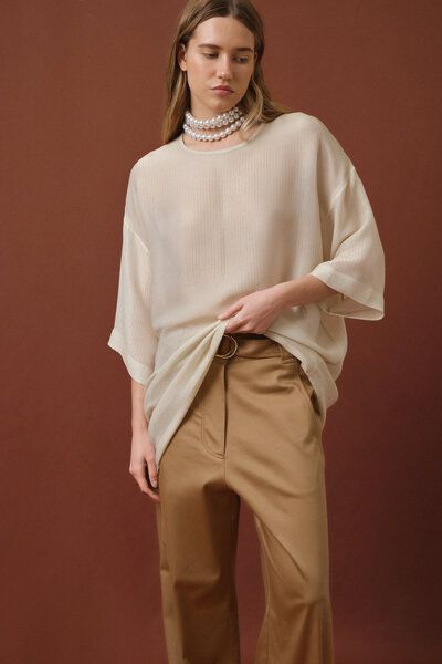 IVA RYCH Weite Hose mit dekorativer Naht I Deadstock von IVA RYCH