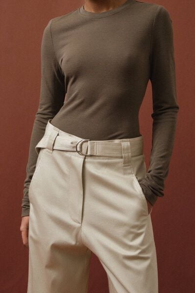 IVA RYCH Weite Hose mit dekorativer Naht I Deadstock von IVA RYCH