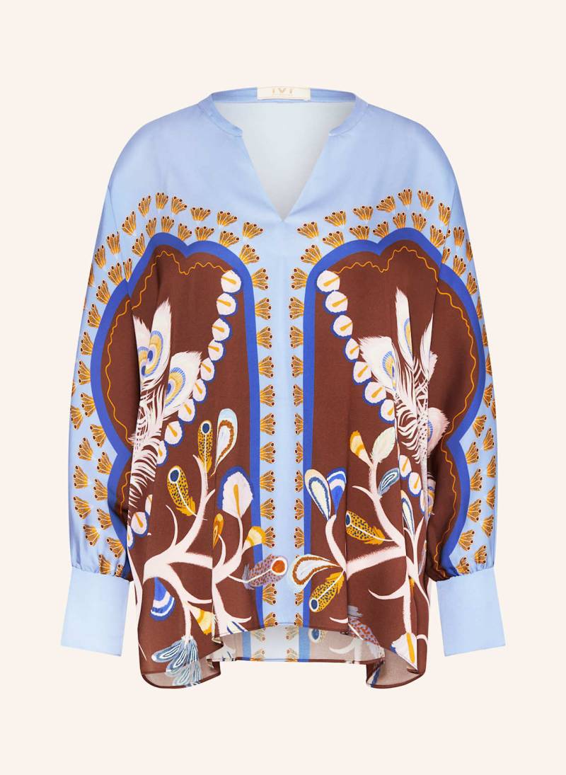 Ivi Collection Blusenshirt Aus Seide blau von IVI collection