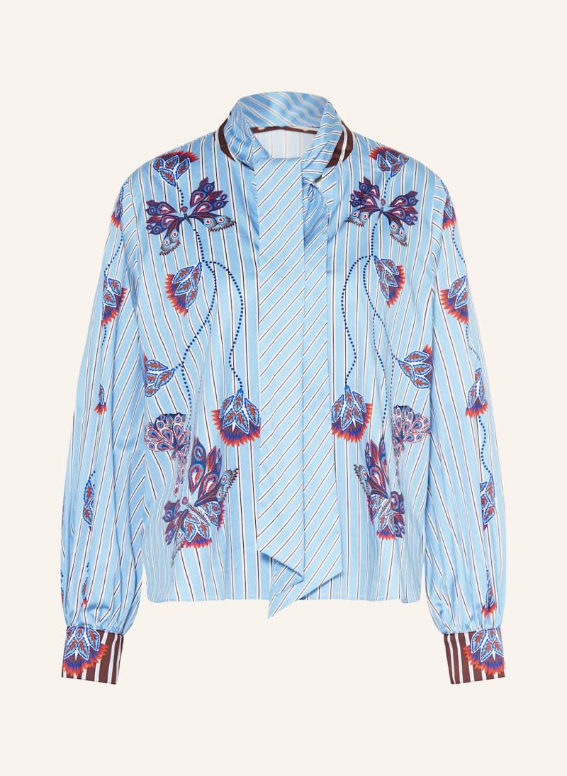 Ivi Collection Blusenshirt Mit Abnehmbarer Schluppe blau von IVI collection