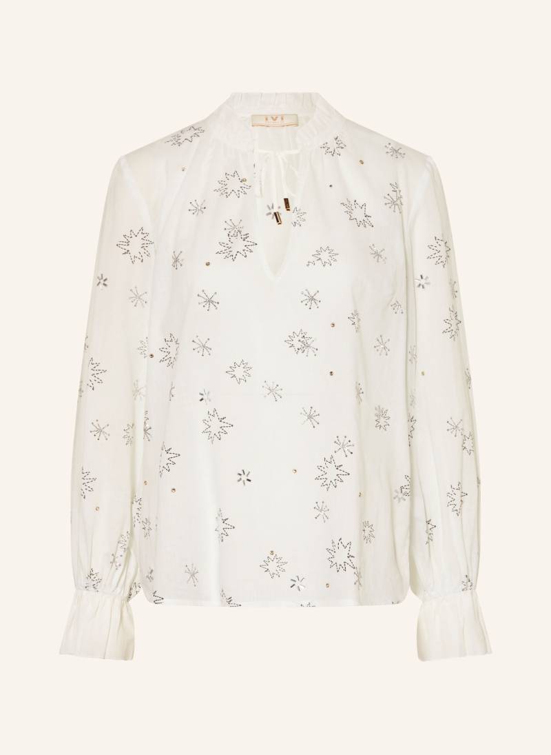 Ivi Collection Blusenshirt Mit Schmucksteinen weiss von IVI collection