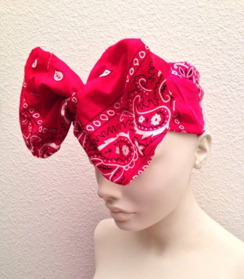 Micky Maus Haarband, Rotes Halstuch, Rockabilly, Rocky The Nieter, Turban, Bandana, Ethno Kopftuch, Urban Micky Maus Haarband, Rotes Halstuch, Rockabilly, Rocky The Nieter, Turban, Bandana, Ethno Kopftuch, Urban von IVLX