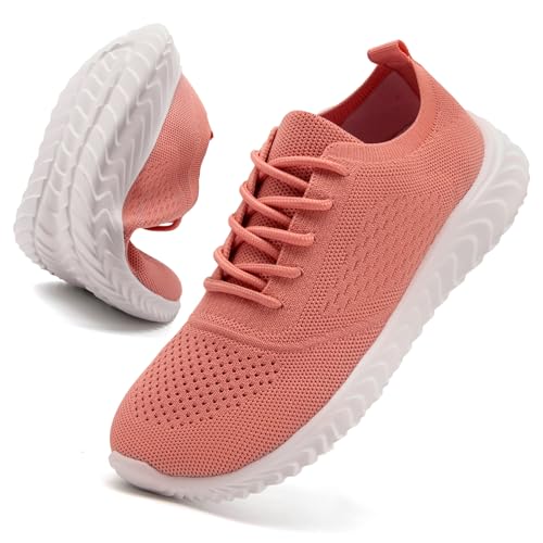 IVQDZL Damen Schuhe Turnschuhe Hallenschuhe Sportschuhe Leichte Sneaker Freizeitschuhe Joggingschuhe Straßenlaufschuhe Walkingschuhe Laufschuhe Rosa 39 EU von IVQDZL