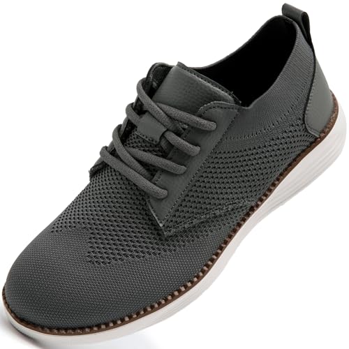 IVQDZL Schuhe Herren Sommerschuhe Hallenschuhe Mokassins Anzugschuhe Business Sportschuhe Turnschuhe Laufschuhe Elegante Oxfords Freizeitschuhe Tennis Stoff Walkingschuhe Herren Grau EU 44 von IVQDZL