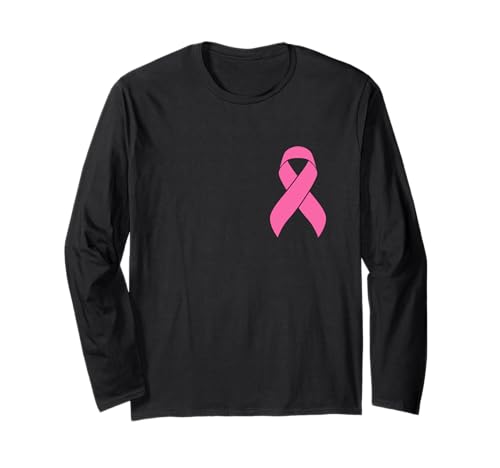 Brustkrebs-Bewusstsein rosa Band für Frauen, Männer, Kinder Langarmshirt von IVRY