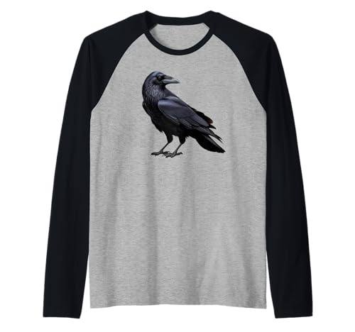 Gothic Raven Enchanted Vintage Crow Halloween Herren Damen Kinder Raglan von IVRY