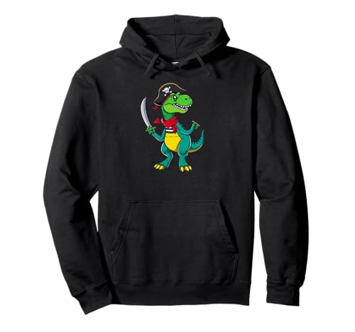 Lustiges Halloween Jungen Kinder Männer Kleinkinder Dinosaurier Trex Pirat Pullover Hoodie von IVRY