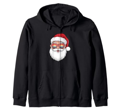 Weihnachtsmanngesicht Retro Sonnenbrille Weihnachten Xmas Herren Damen Kinder Kapuzenjacke Weihnachtsmanngesicht Retro Sonnenbrille Weihnachten Xmas Herren Damen Kinder Kapuzenjacke von IVRY