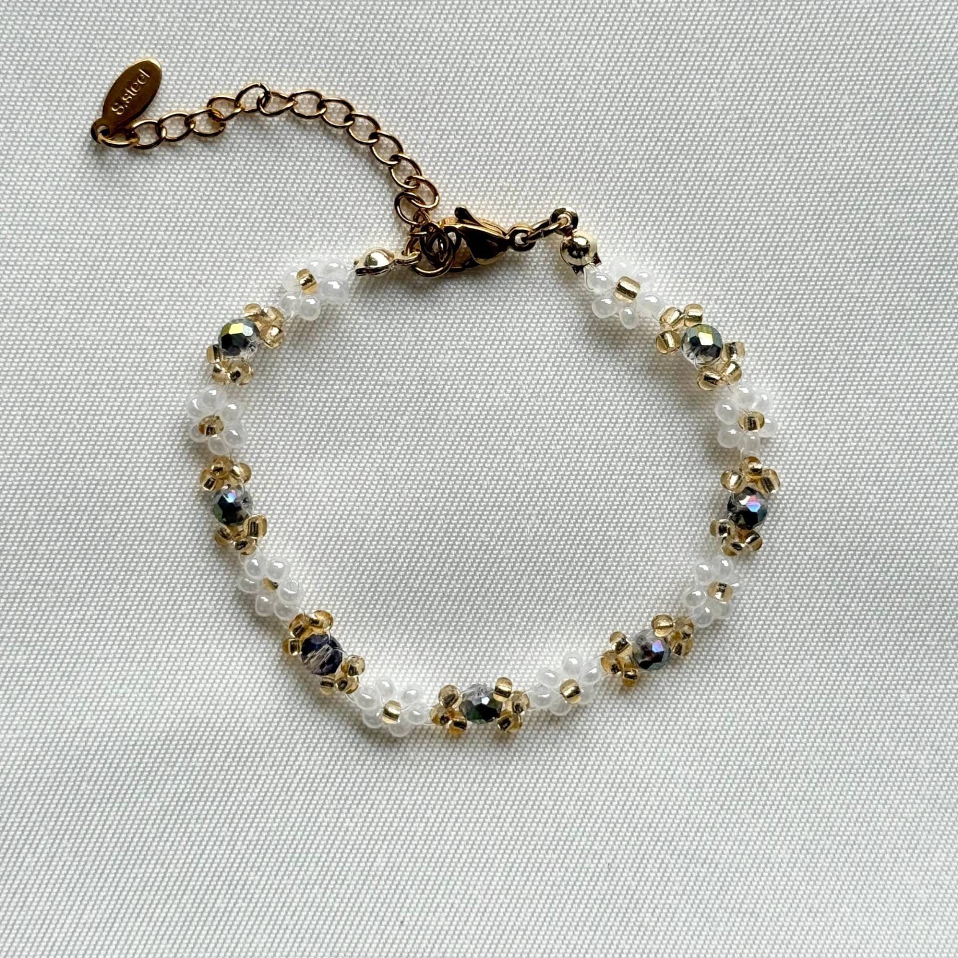 Perlenarmband Blumen, Blumenarmband Handgemacht Größenverstellbar, Blumen Armband Perlen, Perlenkette Blumenkette Perlen Filigran Perlenarmband Blumen, Blumenarmband Handgemacht Größenverstellbar, Blumen Armband Perlen, Perlenkette Blumenkette Perlen Filigran von IVYPerlen