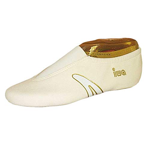 »IWA-502« Creme Turnschläppchen, Kunstturnschuhe Gold LINE, Größe:34 von IWA-Gymnastikschuhe