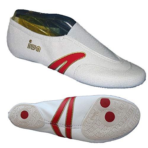 IWA 503 weiß Kunstturnschuhe der Spitzenklasse made in Germany: Größe: 37 von IWA-Gymnastikschuhe