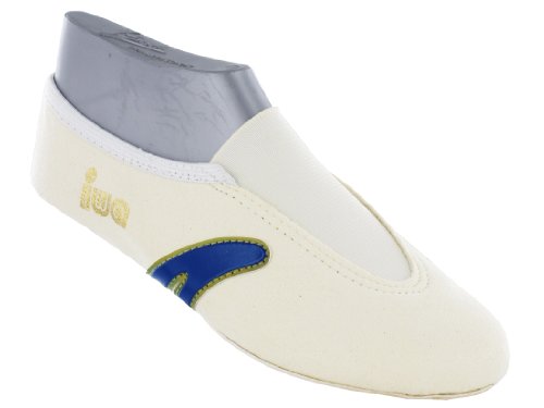 IWA Kunstturnschuhe Gymnastikschuhe Nr. 403 creme/blau: Größe: 32 von IWA-Gymnastikschuhe