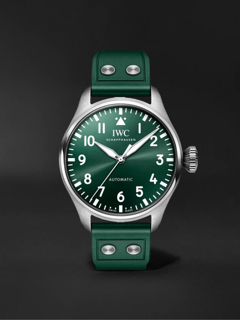 IWC Schaffhausen - Big Pilot's Automatic 43mm Stainless Steel and Rubber Watch, Ref. No. IW329306 - Men - Green von IWC Schaffhausen