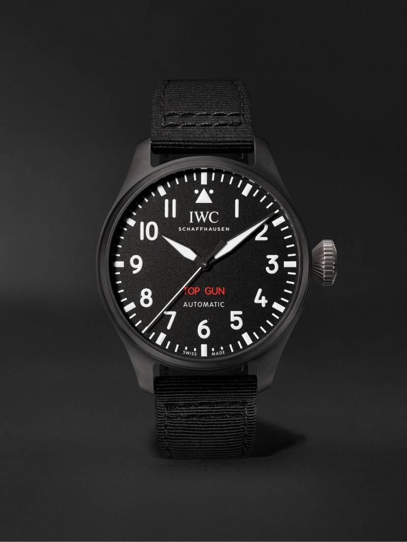 IWC Schaffhausen - Big Pilot's TOP GUN Automatic 43.8mm Ceramic And Textile Watch, Ref. No. IWIW329801 - Men - Black von IWC Schaffhausen