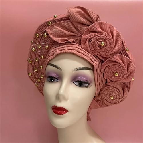 Turban-Kopfwickel, afrikanisches Hochzeits-Stirnband für Frauen, selbstgemachtes nigerianisches Gel, Hele-Turban, Ebi, Hochzeits-Stirnband 7L051901, afrikanische Turban-Hüte (wie Bild 02) von IWEIGN