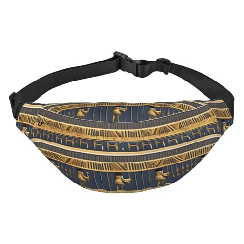 Ägyptische Pharaonische Fresken Hüfttasche Leicht und wasserdicht, geeignet für Reisen und den täglichen Gebrauch, modisches Design, für Männer und Frauen von IWFNCJNY