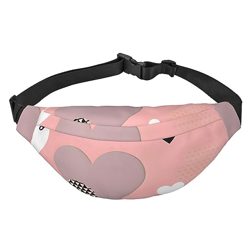Abstrakte Liebesdiagramm Hüfttasche, leicht und wasserdicht, geeignet für Reisen und den täglichen Gebrauch, modisches Design, für Männer und Frauen. von IWFNCJNY