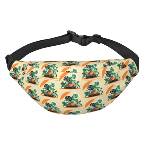 Cartoon Turtle Back Bambus Hüfttasche Leicht und wasserdicht, geeignet für Reisen und den täglichen Gebrauch, modisches Design, für Männer und Frauen von IWFNCJNY