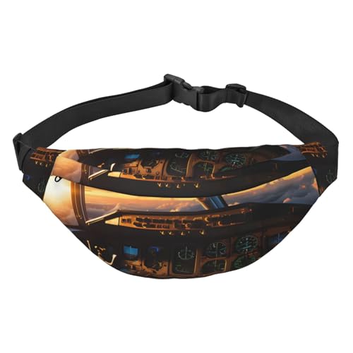 Flugzeug-Cockpit-Hüfttasche, leicht und wasserdicht, geeignet für Reisen und den täglichen Gebrauch, modisches Design, für Männer und Frauen. von IWFNCJNY