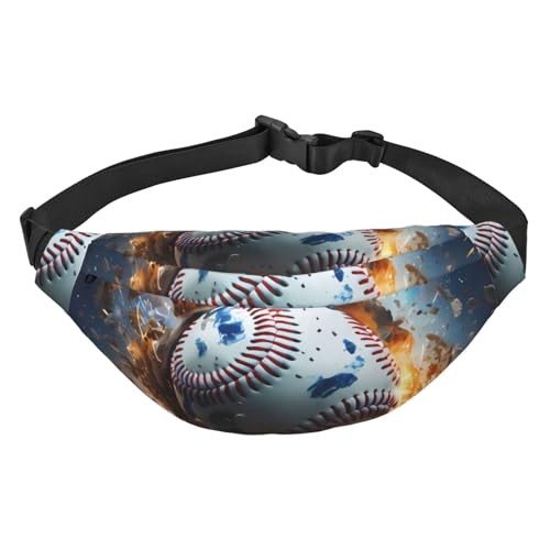 Hot Baseball Hüfttasche Leicht und wasserdicht, geeignet für Reisen und den täglichen Gebrauch, modisches Design, für Damen und Herren von IWFNCJNY