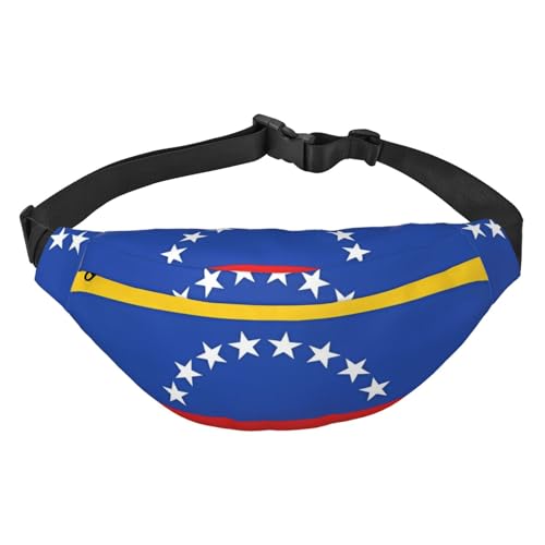Hüfttasche Flagge Venezuelas Leicht und wasserdicht, geeignet für Reisen und den täglichen Gebrauch, modisches Design, für Damen und Herren von IWFNCJNY
