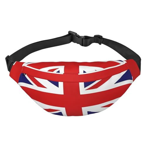 Hüfttasche mit UK-Flagge, leicht und wasserdicht, geeignet für Reisen und den täglichen Gebrauch, modisches Design, für Damen und Herren. von IWFNCJNY