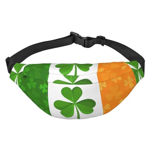 Hüfttasche mit irischer Flagge, leicht und wasserdicht, geeignet für Reisen und den täglichen Gebrauch, modisches Design, für Männer und Frauen. von IWFNCJNY