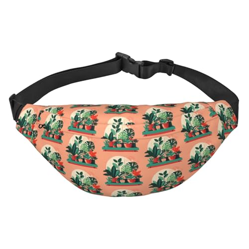 Indoor-Topf-Grünpflanzen-Hüfttasche Leicht und wasserdicht, geeignet für Reisen und den täglichen Gebrauch, modisches Design, für Männer und Frauen. von IWFNCJNY