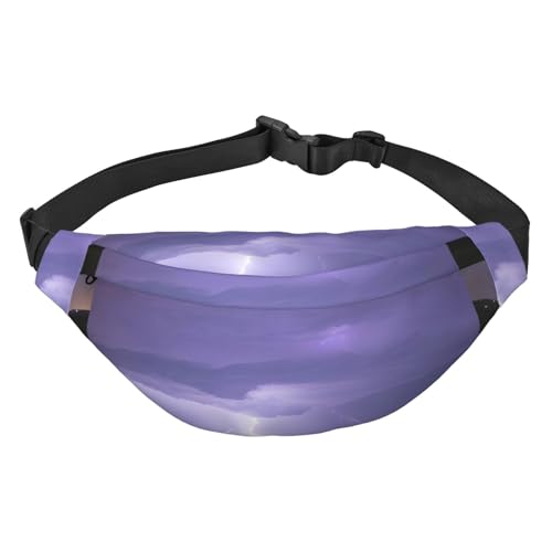 Lightning Storm Hüfttasche, leicht und wasserdicht, geeignet für Reisen und den täglichen Gebrauch, modisches Design, für Damen und Herren von IWFNCJNY