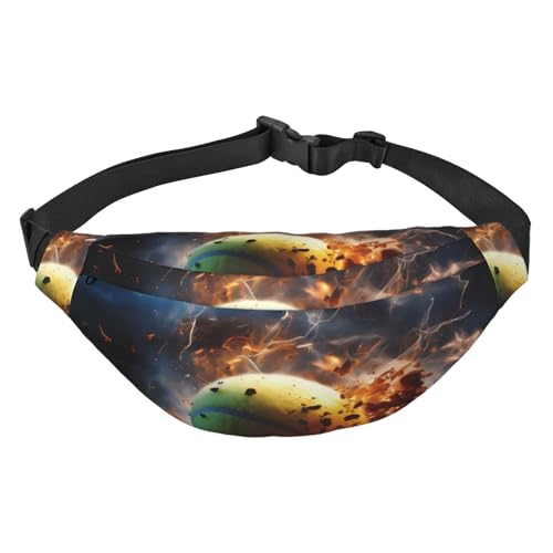 Lightning Tennis Hüfttasche Leicht und wasserdicht, geeignet für Reisen und den täglichen Gebrauch, modisches Design, für Damen und Herren von IWFNCJNY
