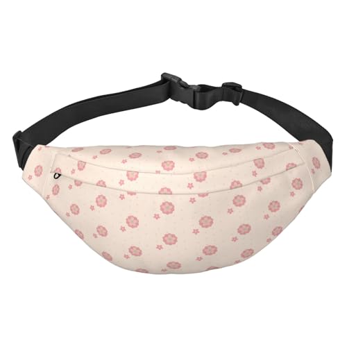 Little Pink Cherry Blossoms Hüfttasche Leicht und wasserdicht, geeignet für Reisen und den täglichen Gebrauch, modisches Design, für Damen und Herren von IWFNCJNY