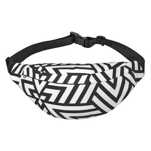 Printidea Hüfttasche, leicht und wasserdicht, geeignet für Reisen und den täglichen Gebrauch, modisches Design, für Damen und Herren von IWFNCJNY