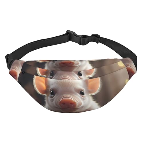 Süße junge Schweine-Hüfttasche, leicht und wasserdicht, geeignet für Reisen und den täglichen Gebrauch, modisches Design, für Männer und Frauen. von IWFNCJNY