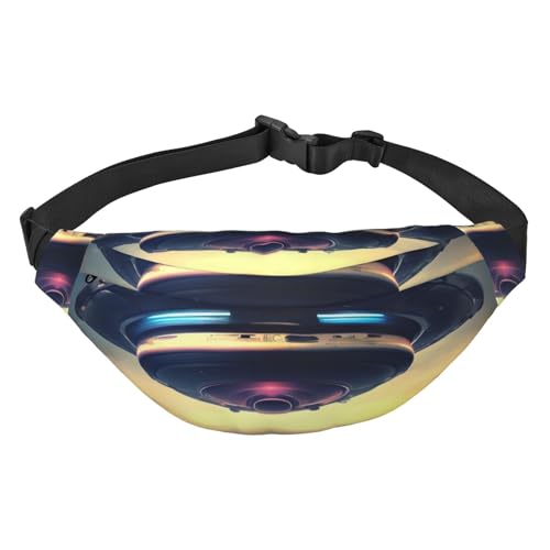 Ufo Landing Hüfttasche, leicht und wasserdicht, geeignet für Reisen und den täglichen Gebrauch, modisches Design, für Damen und Herren von IWFNCJNY