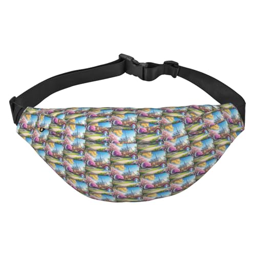 Unicorn Fairy Tale Hüfttasche, leicht und wasserdicht, geeignet für Reisen und den täglichen Gebrauch, modisches Design, für Männer und Frauen von IWFNCJNY