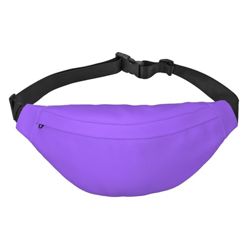 Unifarbene Hüfttasche in Hellviolett. Leicht und wasserdicht, geeignet für Reisen und den täglichen Gebrauch, modisches Design, für Damen und Herren. von IWFNCJNY