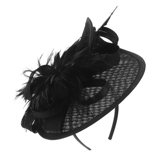 IWOWHERO Winziger Fascinator-hut Haarband Für Frauen Teeparty-kopfbedeckung Mini-hutclip Brautkopfschmuck Elegantes Event-accessoire von IWOWHERO