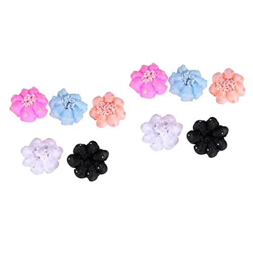 10 Stk Rüschen-Haarnetze Haarspangen für Mädchen Duttabdeckungen für Haarballettkinder dekorative Haarspangen für Damen haarschmuck Performance-Kopfbedeckung elastisches Haarnetz IWOWHERO von IWOWHERO