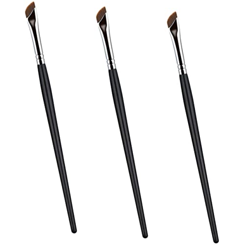 IWOWHERO 3-teiliges Gebogenes Eyeliner-pinsel-set Für Lidschatten Concealer Augenbrauen Präzisions-make-up-tools von IWOWHERO