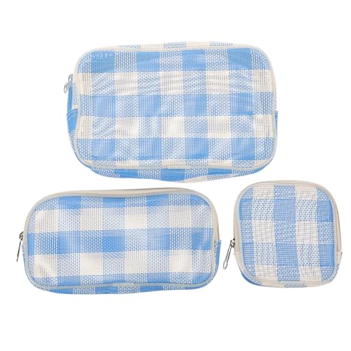 IWOWHERO 3stücke Reißverschlusstasche Für Make-up Organizer - Taschen Für Reise Kleine Make-up-Tasche Mit Reißverschluss Tragbare Kulturbeutel Für Damen Reisetaschen Für von IWOWHERO
