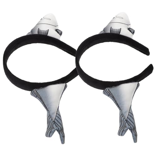IWOWHERO Meer Haarreif 8 Stück Gesalzener Fisch Stirnband Halloween Cosplay Stirnbänder Kostüm Kopfbedeckung Halloween Plüsch Stirnband Bekleidung Lustiger Clown Lustige Haarbänder Partyzubehör von IWOWHERO