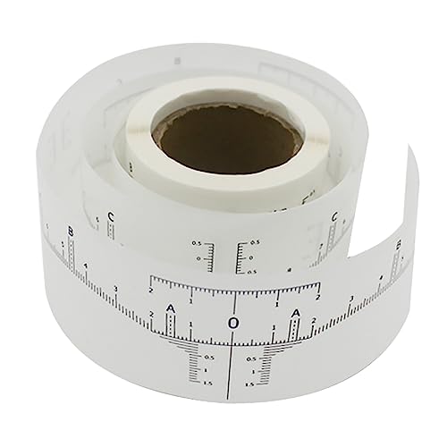 IWOWHERO 1 Rolle Augenbrauenschuppen-linealaufkleber Einweg-augenbrauenmaß-aufkleber (weiß) von IWOWHERO