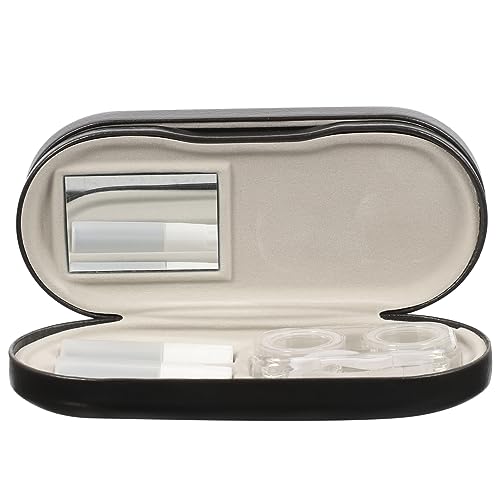 IWOWHERO Doppellagiges Brillenetui Auslaufsicheres Brillenhalterband Aus Pu Für Mehrere Brillen von IWOWHERO