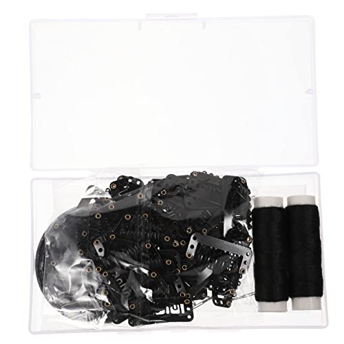 IWOWHERO 1 Set Zubehör Zur Perückenbefestigung Braune Perücken Gebogene Extensions Haarperückenclips Gerader Perückenhalter Brautjungfer Frauen Mädchen Hochzeit von IWOWHERO