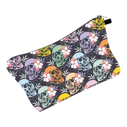 IWOWHERO 1 Stück Frauen Schädel Kosmetiktasche Reise Make-up Tasche Tragbare Druck Make-ups Tasche IWOWHERO 1 Stück Frauen Schädel Kosmetiktasche Reise Make-up Tasche Tragbare Druck Make-ups Tasche von IWOWHERO