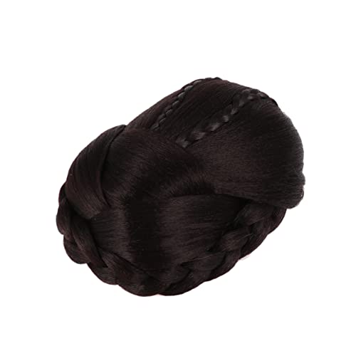 IWOWHERO 1stück Geflochtener Chignon Haarteil Aus Synthetischen Fasern Hochsteckfrisur Für Frauen Und Mädchen Stil Für Hochzeiten Partys Und Besondere Anlässe von IWOWHERO