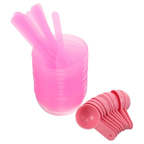 IWOWHERO 10 Sätze Teiliges DIY Maskenrührschüssel Set aus Kunststoff mit Spatel und Löffel Multifunktionale Gesichtspflege Werkzeuge für Maskenmischung Serum und Lotion Auftrag Leicht zu von IWOWHERO