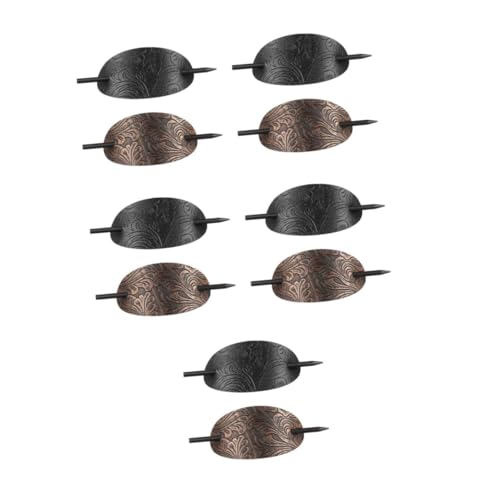 IWOWHERO 10 Stk Vintage Haarnadel Haarnadeln Haarwachsstift Große Bananen-haarspangen Haarstab Für Frauen Haarmanschetten Haarspangen-brötchenhalter Haarstock Netz Lockig Clip Leder von IWOWHERO